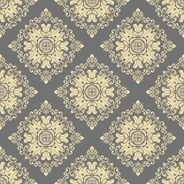 Floral Seamless Vector Pattern Stock Illustration