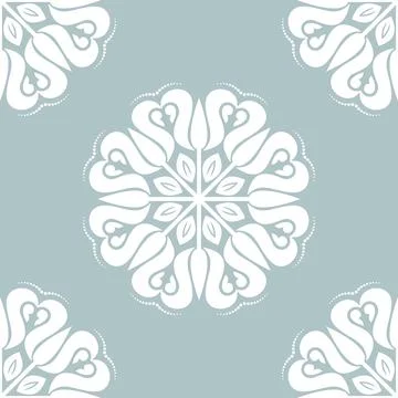 Floral Seamless Vector Pattern With Leaves Illustrazione stock