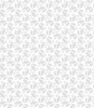 Floral Seamless Vector Pattern With Leaves Stock Illustration