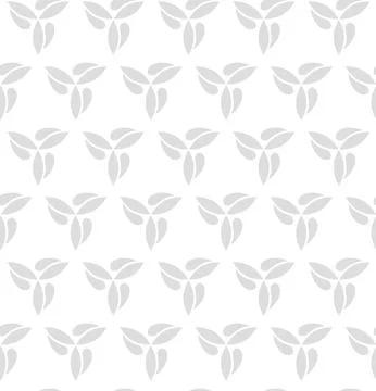 Floral Seamless Vector Pattern With Leaves Stock Illustration
