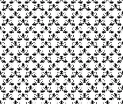 Floral Seamless Vector Pattern With Leaves Stock Illustration