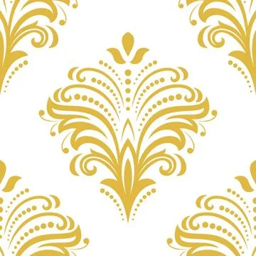 Floral Seamless Vector Pattern With Leaves Stock Illustration