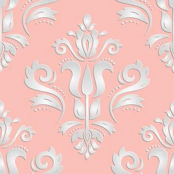 Floral Seamless Vector Pattern With Leaves Stock Illustration