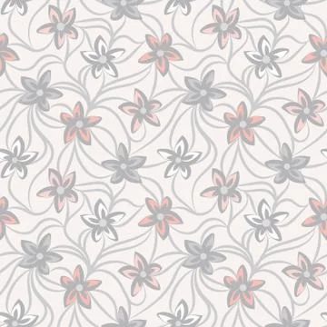 Floral seamless vector pattern in light colors Illustrazione stock