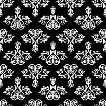 Floral Seamless Vector Pattern. Orient Abstract Background Illustrazione stock