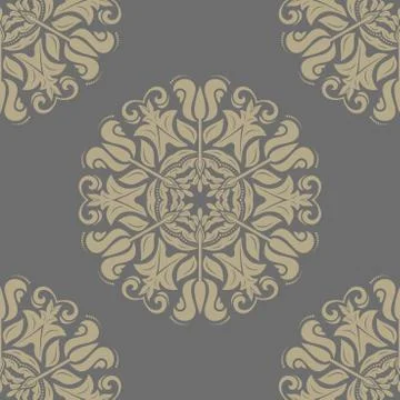 Floral Seamless Vector Pattern. Orient Abstract Background Stock Illustration