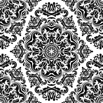 Floral Seamless Vector Pattern. Orient Abstract Background Illustrazione stock