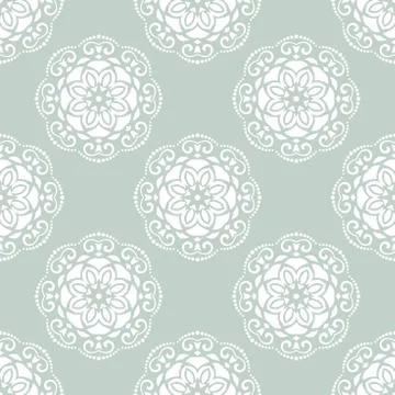 Floral Seamless Vector Pattern. Orient Abstract Background Illustrazione stock