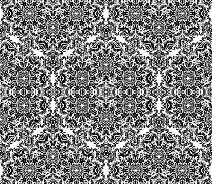 Floral Seamless Vector Pattern. Orient Abstract Background Illustrazione stock