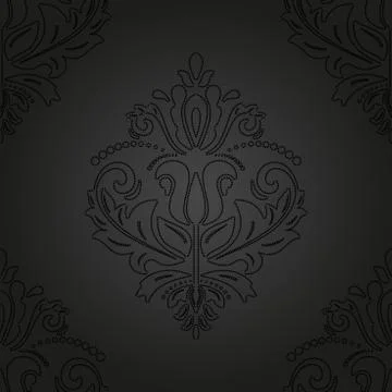 Floral Seamless Vector Pattern. Orient Abstract Background Illustrazione stock