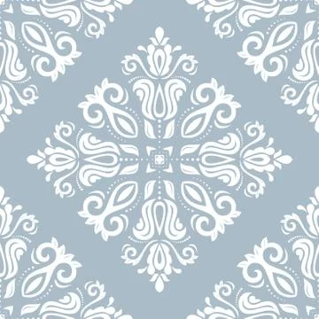 Floral Seamless Vector Pattern. Orient Abstract Background Illustrazione stock