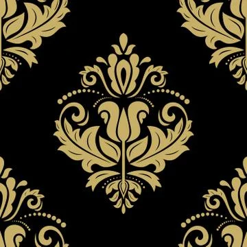 Floral Seamless Vector Pattern. Orient Abstract Background Stock Illustration