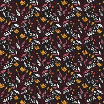 Floral seamless wallpaper pattern for bedding fabric textile digital print Stock Illustration