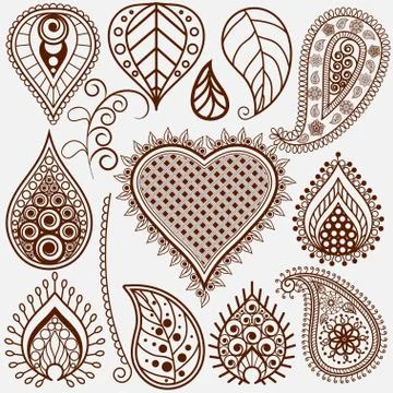 Floral set Stock Illustration