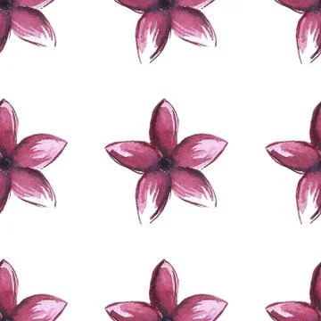 Floral set pattern. Flower seamless background. Flourish ornamental spring ga Stock Illustration