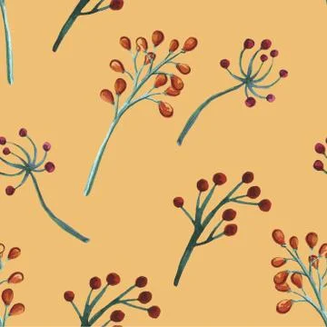 Floral set pattern. Flower seamless background. Flourish ornamental spring ga Stock Illustration