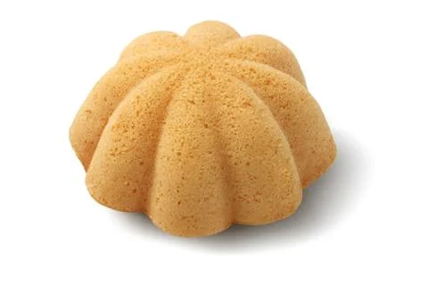 Floral shape sponge cake Stock Photos