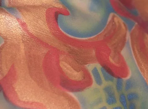 Floral shapes and structures, pattern and texture on a surface floral shap... Stock Photos