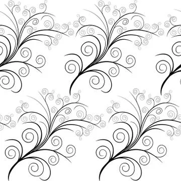 Floral simple seamless pattern Stock Illustration
