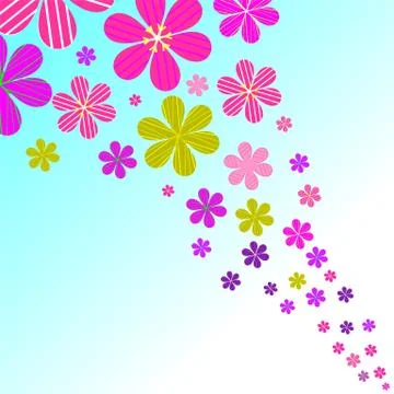 Floral sky Stock Illustration