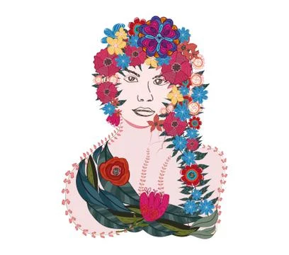 Floral soul Illustrazione stock