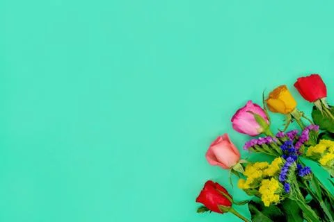 Floral spring background. Stock Photos