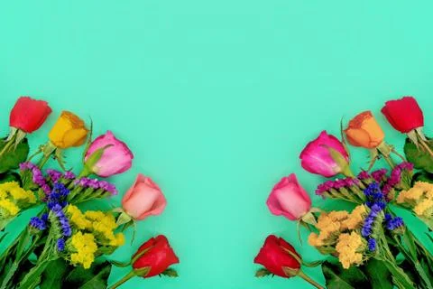 Floral spring background. Stock Photos