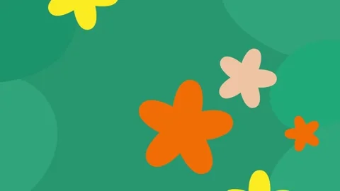 Floral spring background with a seamless pattern of butterflies Video stock 274262767