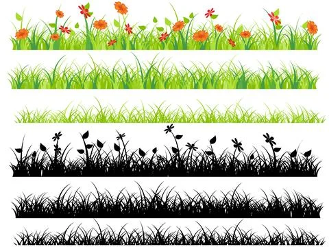Floral spring elements and flowers. Abstract vector illustration with background Illustrazione stock