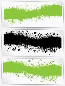 Floral spring elements and flowers. Abstract vector illustration with background 스톡 일러스트