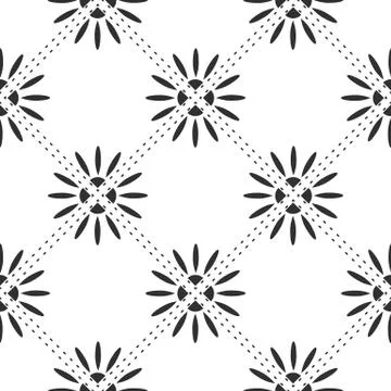 Floral square pattern Illustrazione stock