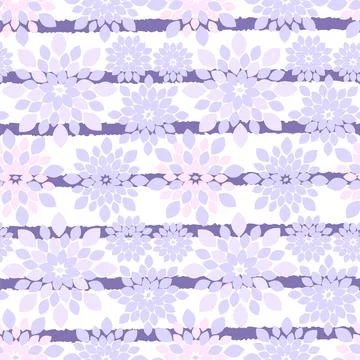 Floral Striped Modern Repeat Pattern Background Illustrazione stock