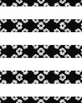 Floral Stripes Background Pattern Digital technique abstract floral horizo... Foto stock