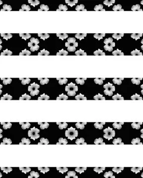 Floral Stripes Background Pattern Stock Illustration