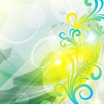 Floral style background Stock Illustration