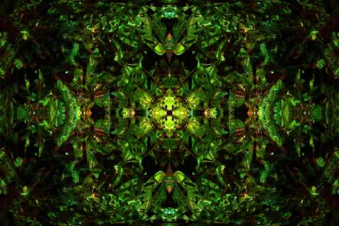 Floral symmetrical patterns Foto stock