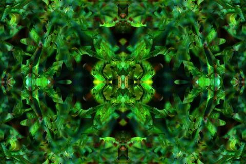 Floral symmetrical patterns Foto stock