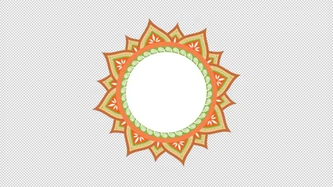 Floral text animation background alpha channel Stock Footage 228994320