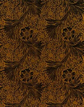 Floral textile design, seamless patterned beautiful illustration Stock Illustration