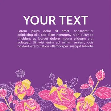 The floral textile pattern design. Great for retro fabric, wallpaper, scrapbo Stock Illustration