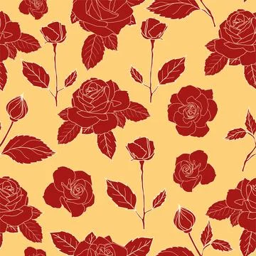 The floral textile pattern design. Great for retro fabric, wallpaper, scrapbo Illustration