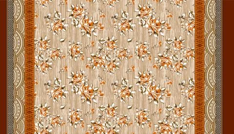 Floral Textile pattern seamless designs Stock Illustration
