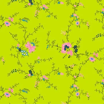 Floral Textile pattern seamless designs Stock Illustration