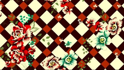 Floral Textile pattern seamless designs Stock Illustration
