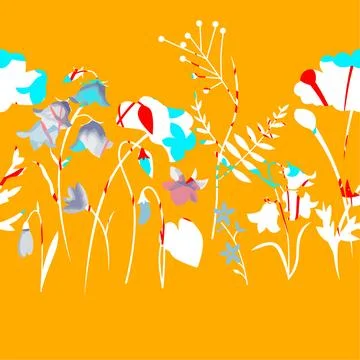Floral Textile pattern seamless designs Stock Illustration