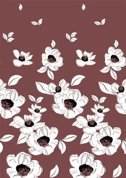 Floral Textile pattern seamless designs Stock Illustration