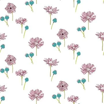Floral Textile pattern seamless designs Stock Illustration