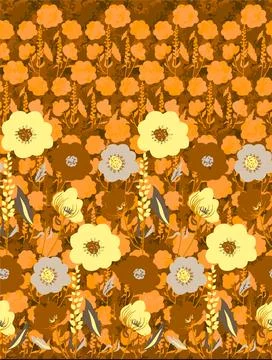 Floral Textile pattern seamless designs Stock Illustration