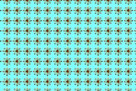 Floral Textiles Pattern Design, Botanical Seamless Repeating Background Stock Illustration