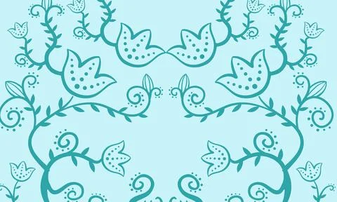 Floral texture pattern for textile and ceramic tiles interior design Stock-Illustration